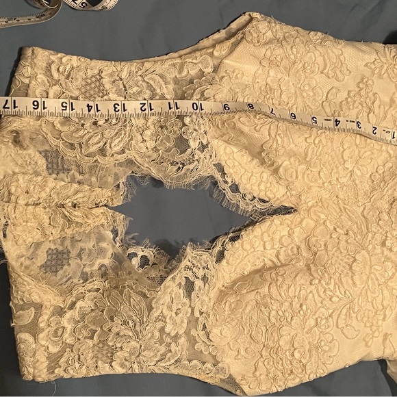 JIM HJELM Wedding Dress Tea Length Designer Retro - Picture 16 of 16